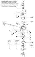 Page B Diagram and Parts List for FEATHERLITE Type 4 Weed Eater Trimmer